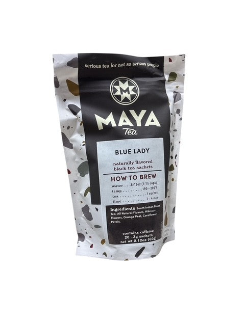 Blue Lady | Maya Tea | 20 Pyramid White Tea Bags