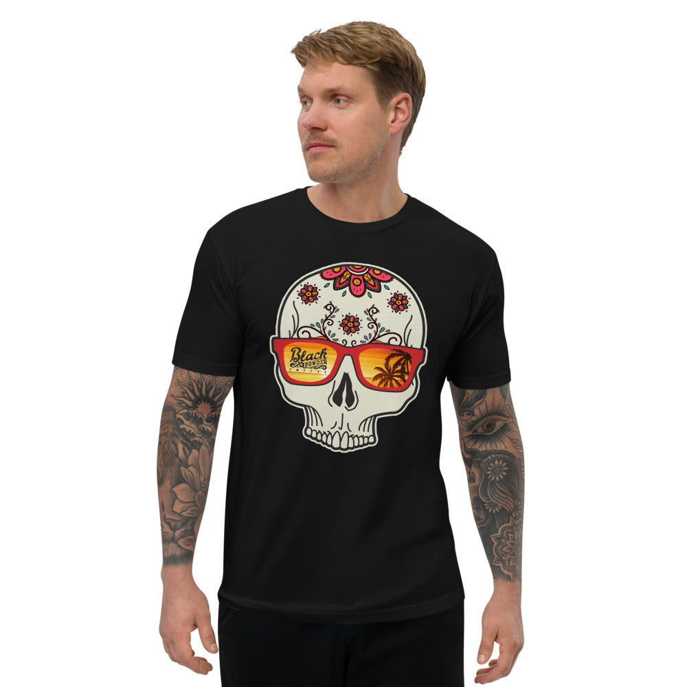 Day of the Dead Sugar Skull Black T-Shirt